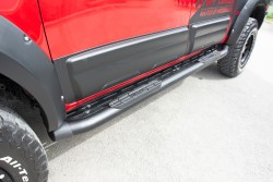 OMSA Toyota Hilux Amazon Yan Basamak Çap:76 Siyah 2015-2026 Arası - Thumbnail