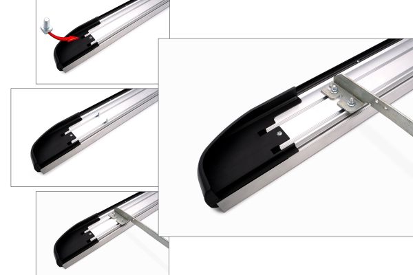 OMSA Toyota Hilux Blackline Yan Basamak Krom 2006-2015 Arası