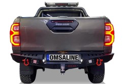 OMSA Toyota Hilux Dakar Çelik Arka Tampon Ledli Sensörlü 2020 ve Sonrası - Thumbnail