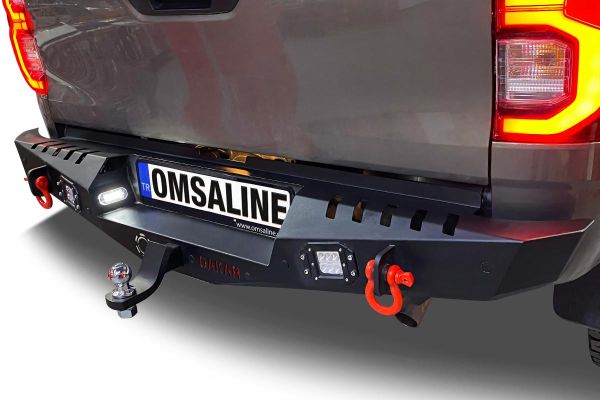 OMSA Toyota Hilux Dakar Çelik Arka Tampon Ledli Sensörsüz 2020 ve Sonrası