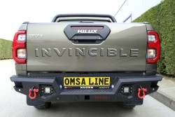 OMSA Toyota Hilux Dakar V2 Çelik Arka Tampon Ledli Sensörsüz 2015 ve Sonrası - Thumbnail