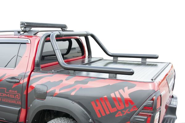 OMSA Toyota Hilux Kobra Roll Bar Çap:60 Siyah 2015 ve Sonrası