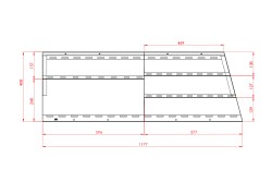 OMSA Toyota Hilux Omcap Yan Kapak Rafı Sol Taraf 1 Adet 2015-2026 Arası - Thumbnail
