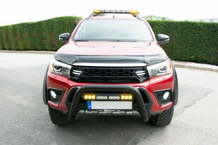 OMSA Toyota Hilux Pars Ön Koruma Çap:76 Siyah 2015-2026 Arası