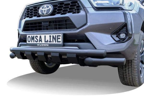 OMSA Toyota Hilux Shark Ön Koruma Çap:76 Siyah 2015-2026 Arası