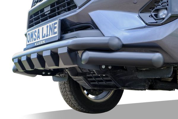 OMSA Toyota Hilux Shark Ön Koruma Çap:76 Siyah 2015 ve Sonrası