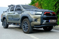 Ön Korumalar - OMSA Toyota Hilux Texas Ön Alt Koruma Çap:76 Siyah 2020-2026 Arası