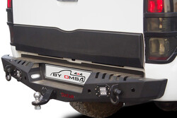 Arka Korumalar - OMSA VW Amarok Dakar Çelik Arka Tampon Ledli Sensörlü 2010-2021 Arası
