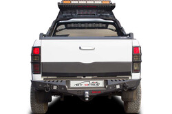 OMSA VW Amarok Dakar Çelik Arka Tampon Ledli Sensörlü 2010-2021 Arası - Thumbnail