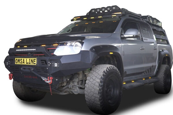 OMSA VW Amarok Dakar Ön Tampon Çamurluk Ucu Siyah 2010-2021 Arası