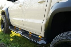 OMSA VW Amarok Dakar Yan Koruma Siyah V2 Ledli 2010-2021 Arası - Thumbnail