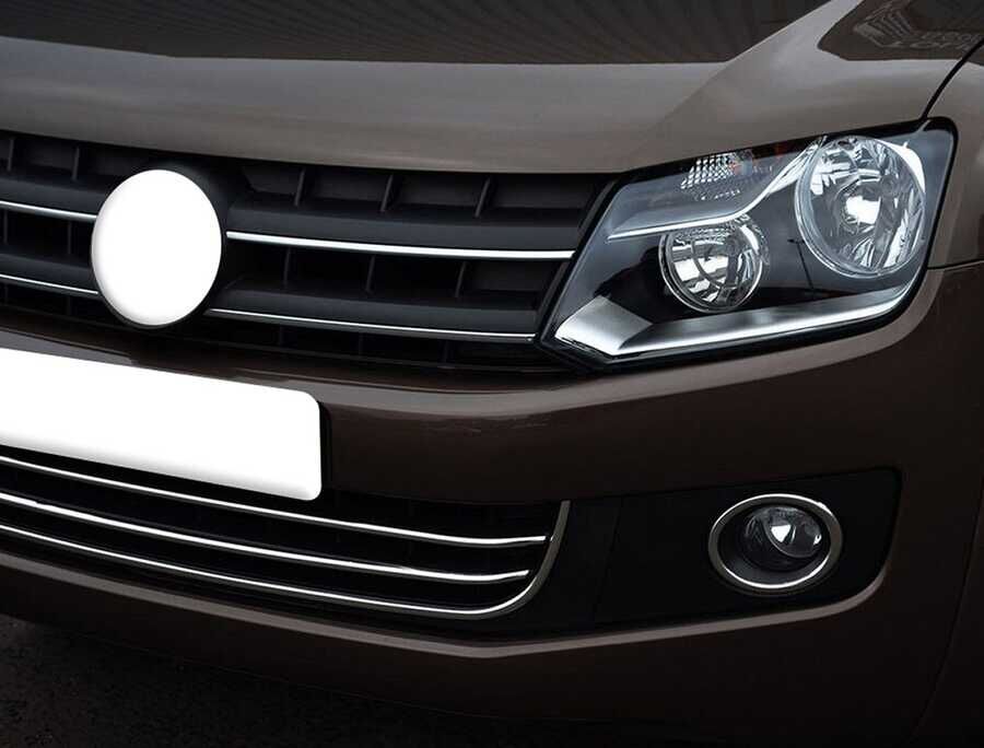 OMSA VW Amarok Krom Ön Tampon Çıtası 3 Parça 2010-2021 Arası