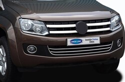 OMSA VW Amarok Krom Ön Tampon Çıtası 3 Parça 2010-2021 Arası - Thumbnail