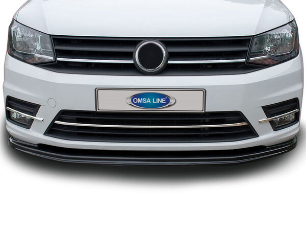 OMSA VW Caddy Minivan Krom Ön Tampon Çıtası 3 Parça 2015-2019 Arası