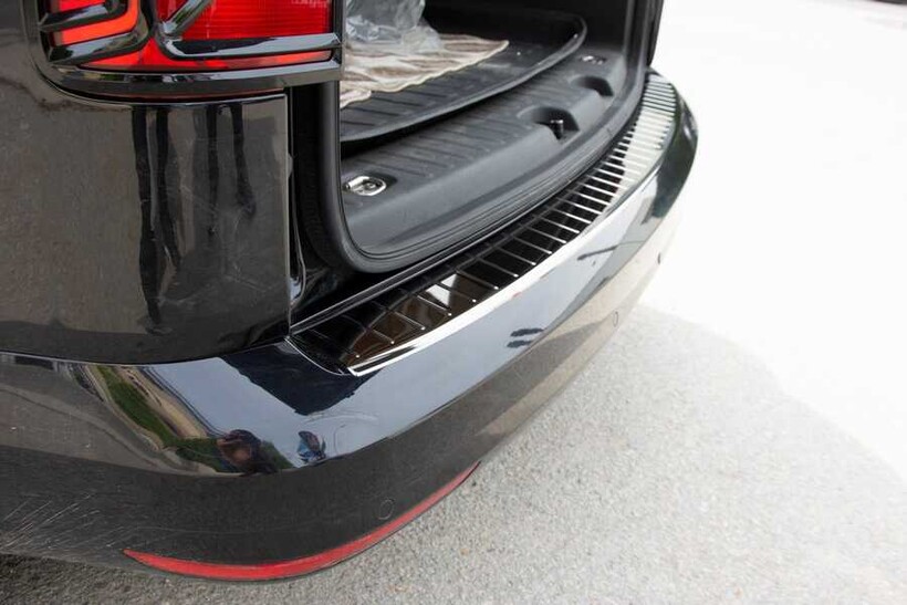 OMSA VW Caddy Minivan Siyah Krom Arka Tampon Eşiği 2015-2019 Arası - Thumbnail