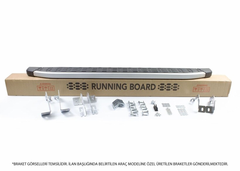 OMSA VW Crafter Blackline Yan Basamak Alüminyum Kısa Şase 2006-2016 Arası - Thumbnail