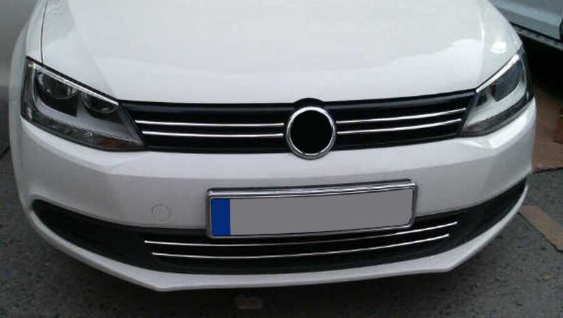 Krom Aksesuar » Omsa - OMSA VW Jetta Krom Ön Panjur 4 Parça 2011-2014 Arası
