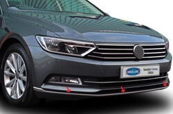 OMSA VW Passat B8 Krom Ön Tampon Çıtası 3 Parça 2015-2019 Arası - Thumbnail