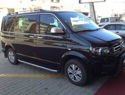 Krom Aksesuar » Omsa - OMSA VW T5 Caravelle Krom Cam Çerçevesi 14 Parça Tek Sürgü Kısa Şase 2003-2014 Arası