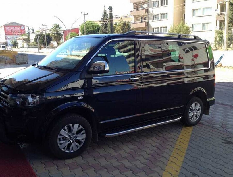 OMSA VW T5 Caravelle Krom Cam Çerçevesi 14 Parça Tek Sürgü Kısa Şase 2010 ve Sonrası - Thumbnail