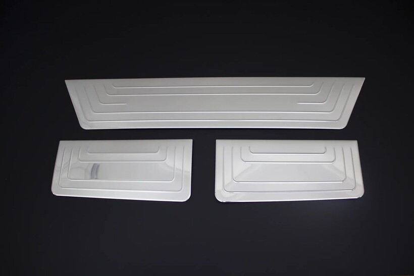 Krom Aksesuar » Omsa - OMSA VW T5 Transporter Krom Kapı Eşiği 3 Parça 2003-2023 Arası