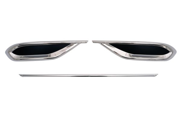OMSA VW Tiguan Krom Egzoz Çerçevesi 3 Parça 2020-2023 Arası 