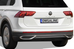 Krom Aksesuar » Omsa - OMSA VW Tiguan Krom Egzoz Çerçevesi 3 Parça 2020-2023 Arası 