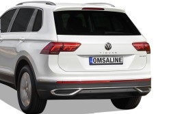 OMSA VW Tiguan Krom Egzoz Çerçevesi 3 Parça 2020-2023 Arası - Thumbnail
