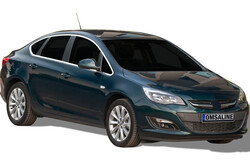 Krom Aksesuar » Omsa - OMSA Opel Astra J Sedan Krom Cam Çerçevesi 12 Parça 2012-2015 Arası