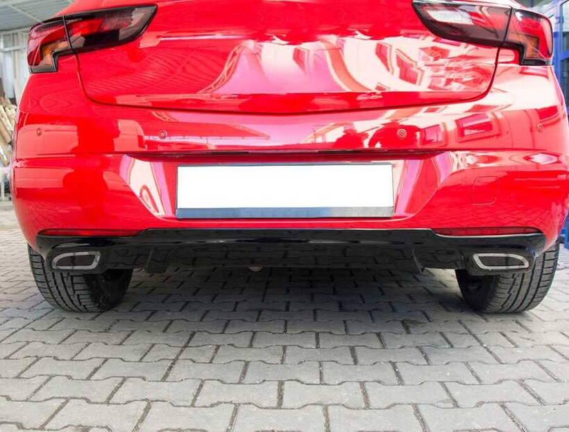 Body Kit » Fiber - Opel Astra K Arka Difüzör 2015-2021 Arası