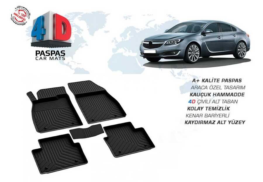 Opel İnsignia 4D Havuzlu Paspas Siyah 2008-2016 Arası
