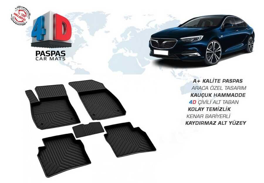 Opel İnsignia Grand Sport 4D Havuzlu Paspas Siyah 2017 ve Sonrası