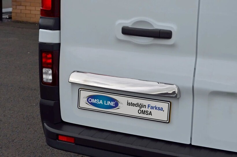 Krom Aksesuar » Omsa - OMSA Opel Vivaro 3 Krom Bagaj Çıtası Çift Kapılı 2014-2019 Arası
