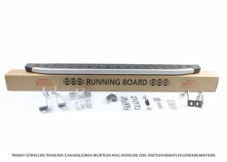 OMSA Opel Vivaro Uzun Şase Blackline Yan Basamak Alüminyum 2017 ve Sonrası - Thumbnail