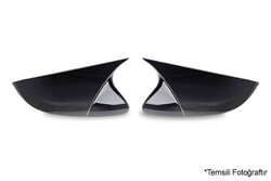 Body Kit » Plastik - Peugeot 207 Yarasa Ayna Kapağı Piano Siyah 2006-2012 Arası