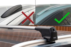 Peugeot 3008 Elegance V2 Ara Atkı Gri 2 Parça 2016-2023 Arası - Thumbnail