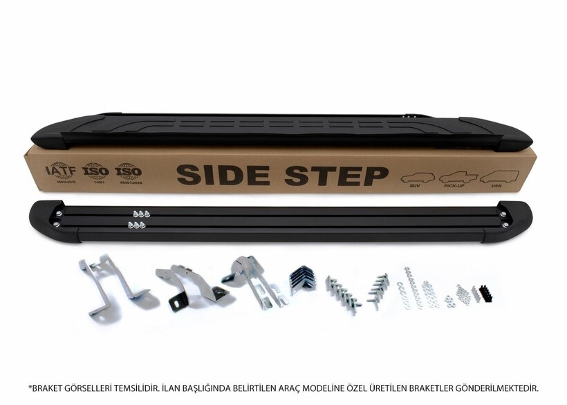 Peugeot 3008 Faba Yan Basamak Siyah 2016-2023 Arası - Thumbnail