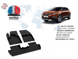 Peugeot 3008 GT-Line 4D Havuzlu Paspas Bagaj Havuzu Seti 2016 ve Sonrası - Thumbnail