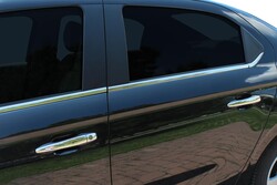 OMSA Peugeot 301 SD Krom Cam Alt Çıtası 6 Parça 2012 ve Sonrası - Thumbnail