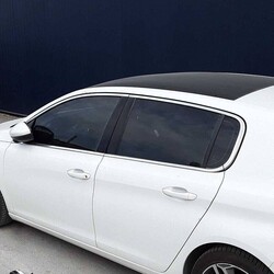 Krom Aksesuar » Omsa - Peugeot 308 Krom Cam Çerçevesi 10 Parça 2014 ve Sonrası