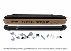 Peugeot Expert Traveller Faba Yan Basamak Siyah Kısa Şase 2017 ve Sonrası - Thumbnail