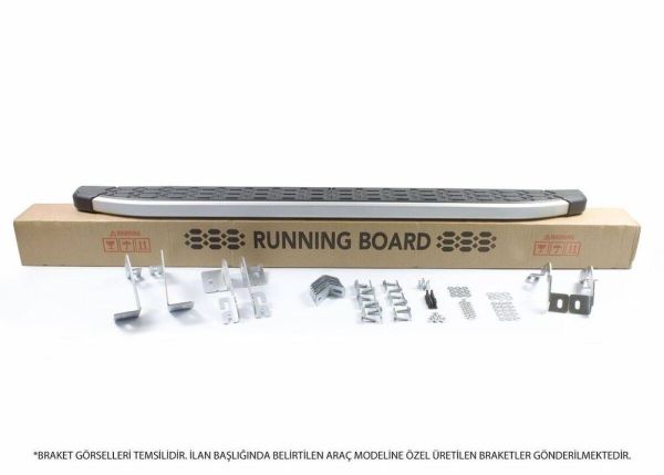 OMSA Peugeot Expert Traveller Uzun Şase Blackline Yan Basamak Alüminyum 2017 ve Sonrası