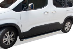 Yan Basamak - OMSA Peugeot Rifter Blackline Yan Basamak Krom Kısa Şase 2019 ve Sonrası