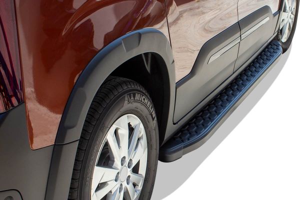OMSA Peugeot Rifter Blackline Yan Basamak Siyah Kısa Şase 2019 ve Sonrası