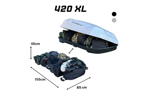 Port Bagaj Bavul 420Lt Kilitli Parlak Siyah