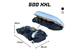 Port Bagaj Bavul 500Lt Kilitli Parlak Beyaz - Thumbnail