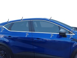 OMSA Renault Captur 2 Krom Cam Çerçevesi 16 Parça 2020 ve Sonrası - Thumbnail