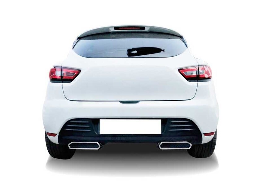 Body Kit » Plastik - Renault Clio 4 Arka Difüzör 2 Parça 2012-2019 Arası