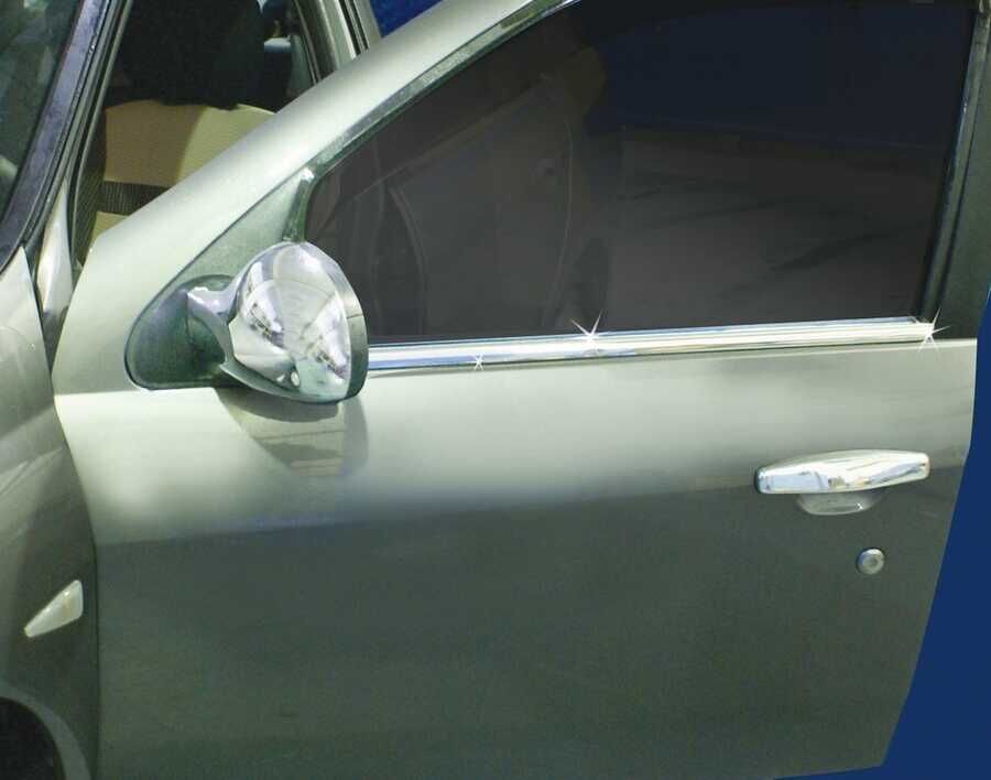 OMSA Renault Clio Symbol 2 SD Krom Cam Alt Çıtası 4 Parça 2009-2013 Arası