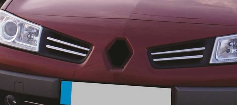 Renault Megane 2 Facelift Krom Ön Panjur 4 Parça 2006-2010 Arası - Thumbnail